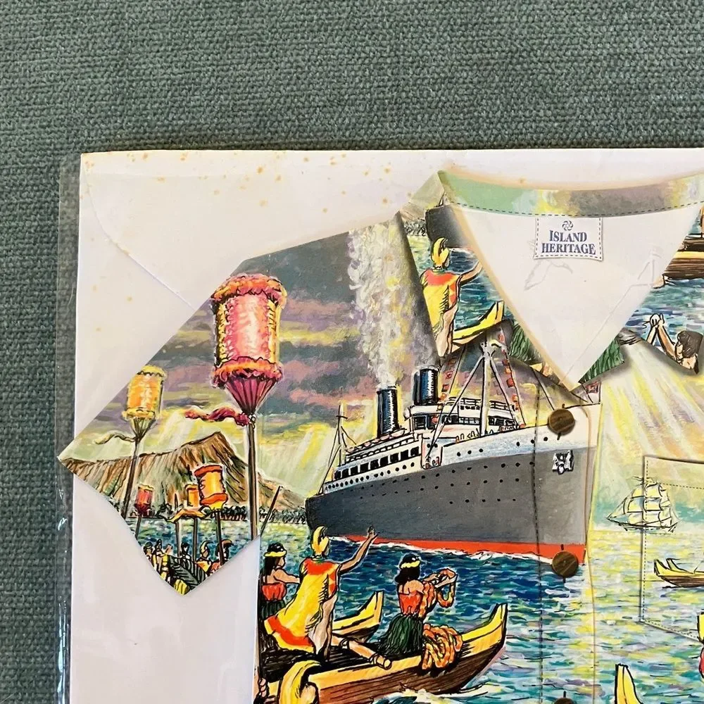 Hawaiian Shirt Stationery Card